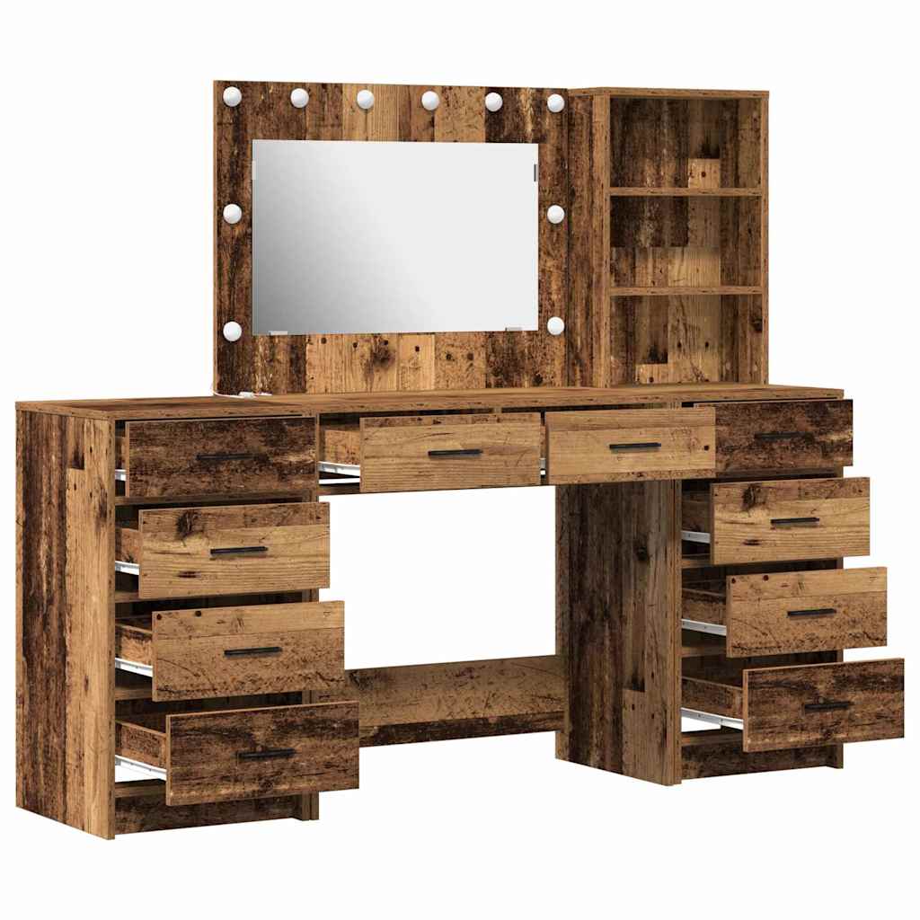 Klædeskab 3 Stk. 78,5 X 41 X 135 Cm Konstrueret Træ - Billede 8