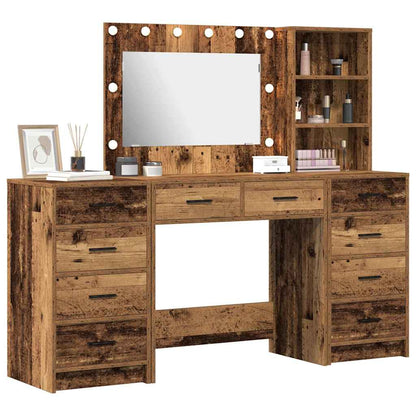 Klædeskab 3 Stk. 78,5 X 41 X 135 Cm Konstrueret Træ - Billede 3