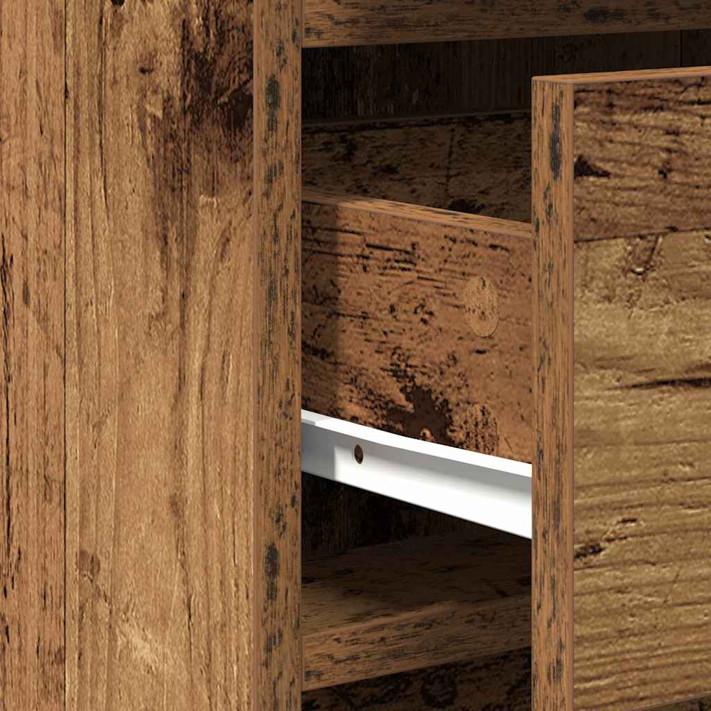 Klædeskab Med Dør 2 Pcs Brun 50 X 41 X 135 Cm Konstrueret Træ - Billede 10