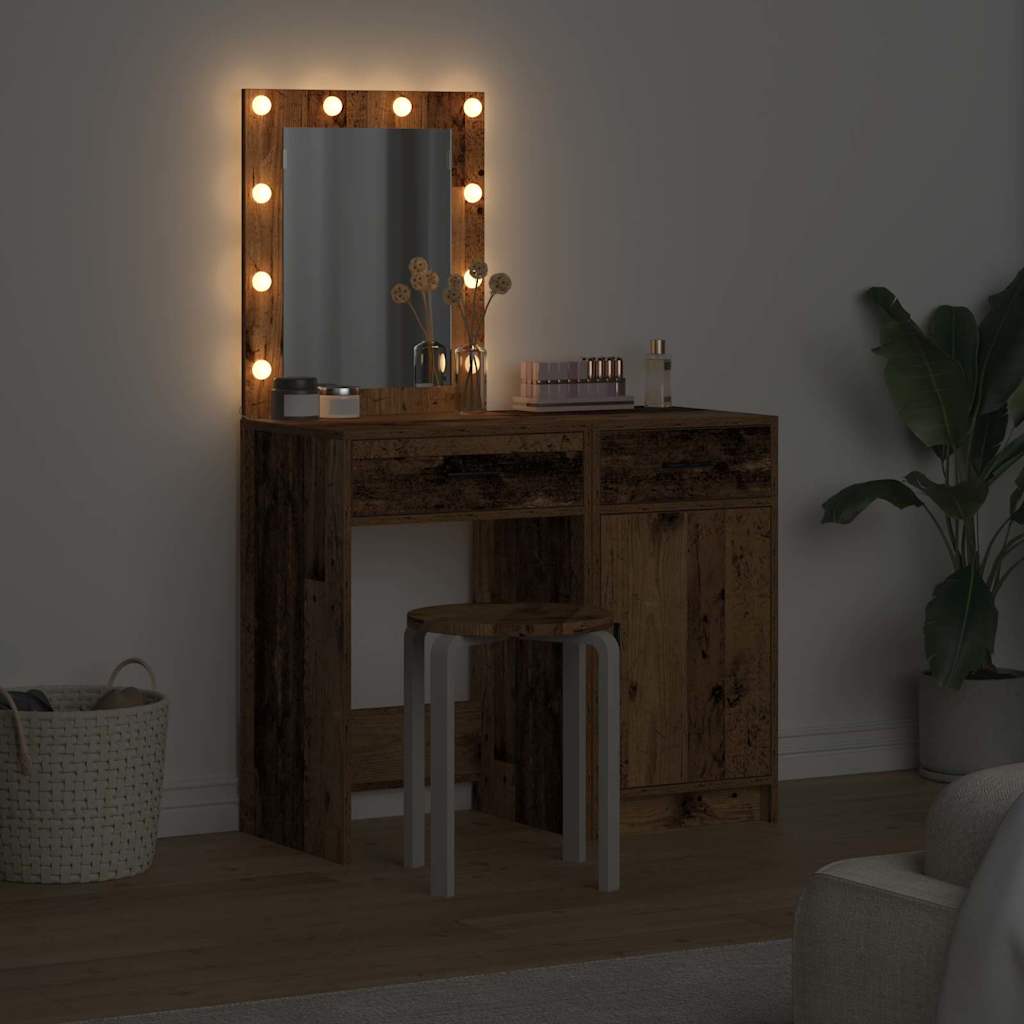 Klædeskab Med Dør 2 Pcs Brun 50 X 41 X 135 Cm Konstrueret Træ - Billede 4