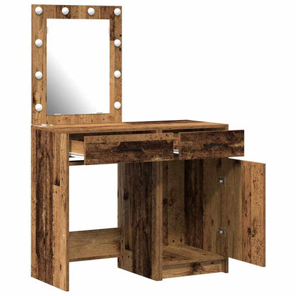 Klædeskab Med Dør 2 Dele 50 X 41 X 135 Cm Konstrueret Træ - Billede 6