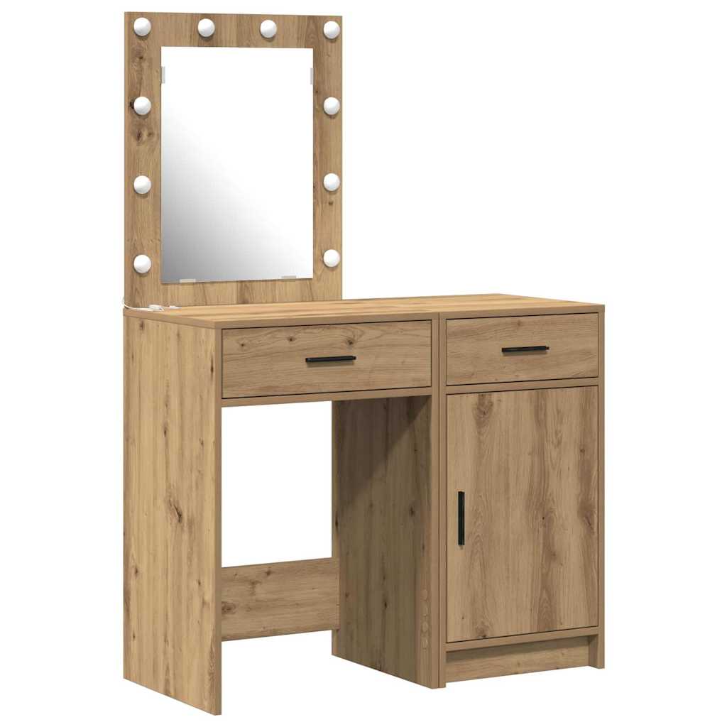 Klædeskab 2 Stk. 50 X 41 X 135 Cm Konstrueret Træ - Billede 2