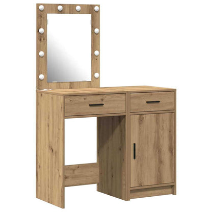 Klædeskab 2 Stk. 50 X 41 X 135 Cm Konstrueret Træ - Billede 2