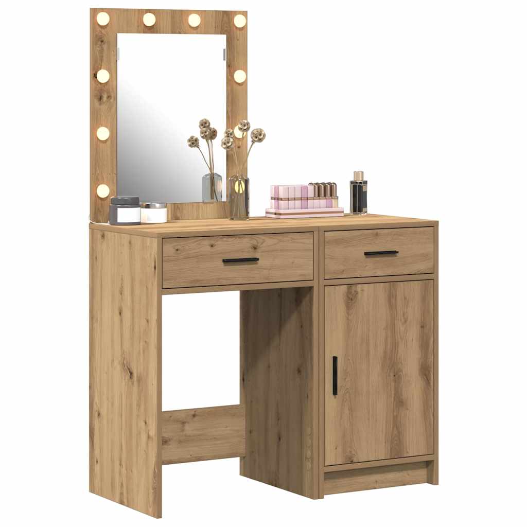 Klædeskab 2 Stk. 50 X 41 X 135 Cm Konstrueret Træ - Billede 3