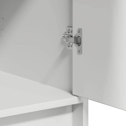 Klædeskab Med Skuffe 3 Pcs Hvid 40 X 41 X 75 Cm Konstrueret Træ - Billede 9