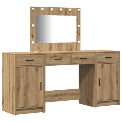 Klædeskab 3 Stk. 78,5 X 41 X 135 Cm Konstrueret Træ - Billede 2