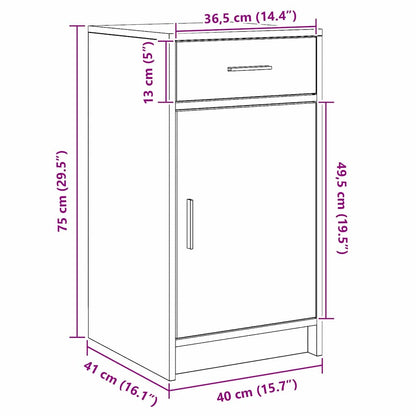 Klædeskab 3 Stk. 78,5 X 41 X 135 Cm Konstrueret Træ - Billede 15