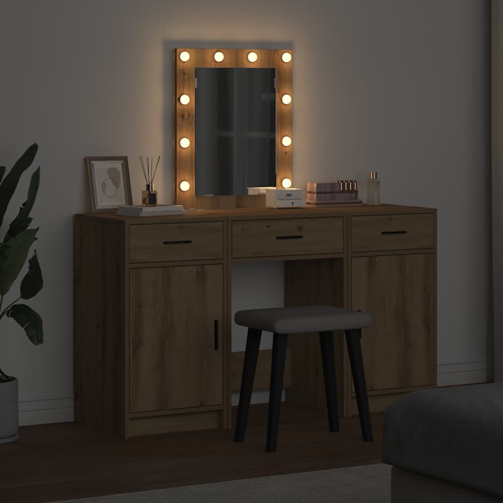 Klædeskab 50 X 41 X 135 Cm Konstrueret Træ - Billede 4