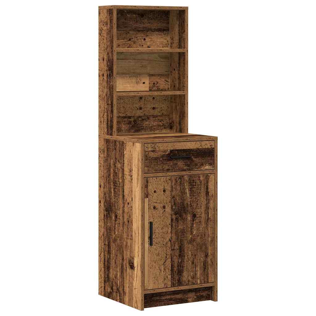 Klædeskab Med Dør 2 Pcs Brun 78.5 X 41 X 135 Cm Konstrueret Træ - Billede 6