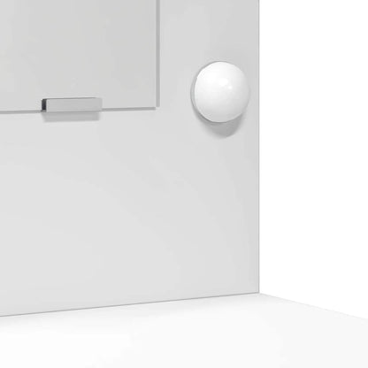 Makeupbord Sæt 2 Pcs Hvid 50 X 41 X 135 Cm Konstrueret Træ - Billede 9