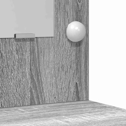 Makeupbord Sæt Med Skuffe 2 Pcs Grå Sonoma-eg 50 X 41 X 135 Cm - Billede 9