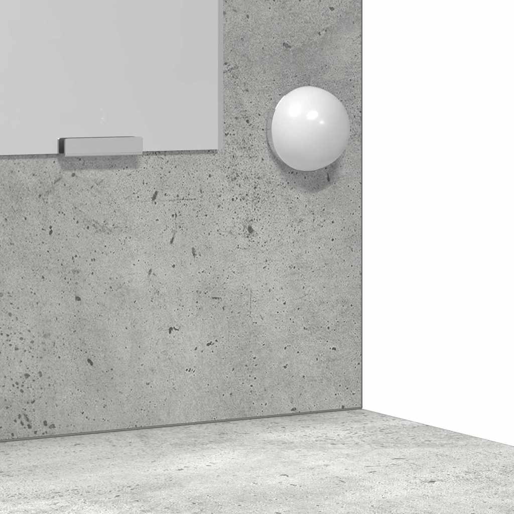 Makeupbord Sæt Med Skuffe 3 Pcs Beton Grå 78.5 X 41 X 135 Cm - Billede 9