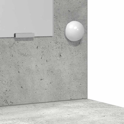 Makeupbord Sæt 3 Pcs Beton Grå 50 X 41 X 135 Cm Konstrueret Træ - Billede 9