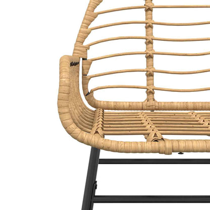 7 Dele Spisebordssæt Til Haven Polyrattan Glas - Billede 6