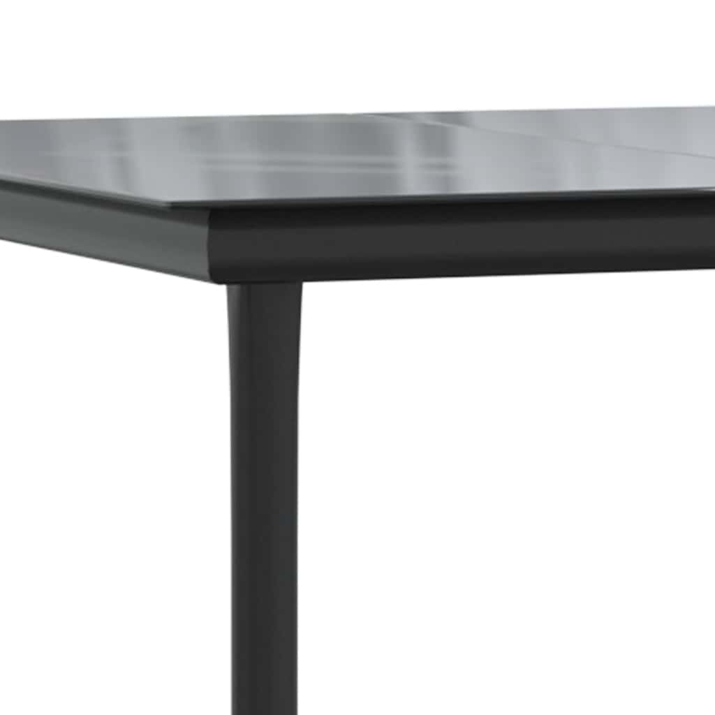 7 Dele Spisebordssæt Til Haven Polyrattan Glas - Billede 9