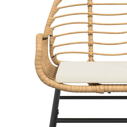 7 Dele Spisebordssæt Til Haven M. Hynder Polyrattan Glas - Billede 6