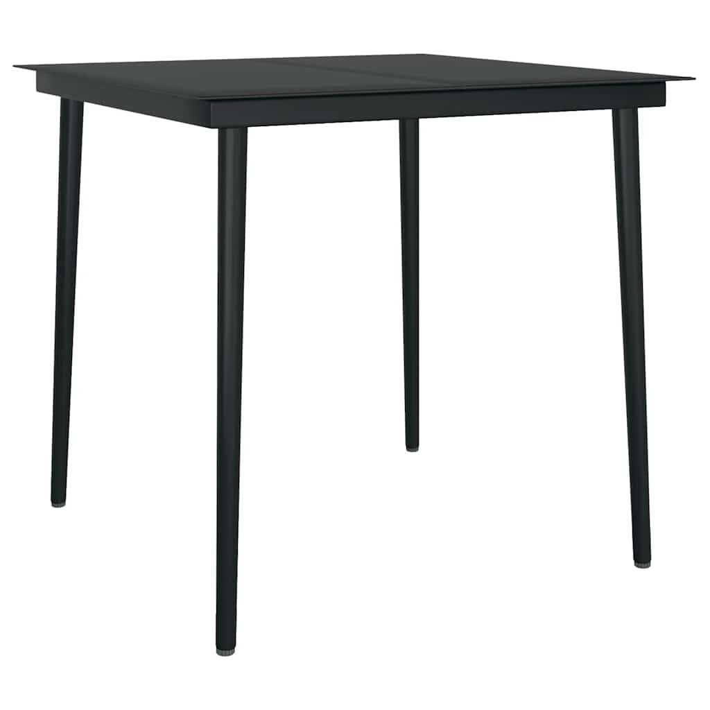 9 Dele Spisebordssæt Til Haven Med Hynder Polyrattan Glas