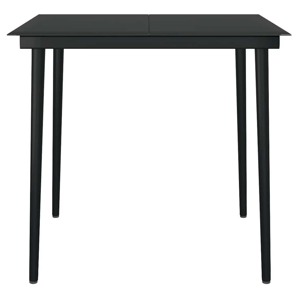 9 Dele Spisebordssæt Til Haven Med Hynder Polyrattan Glas