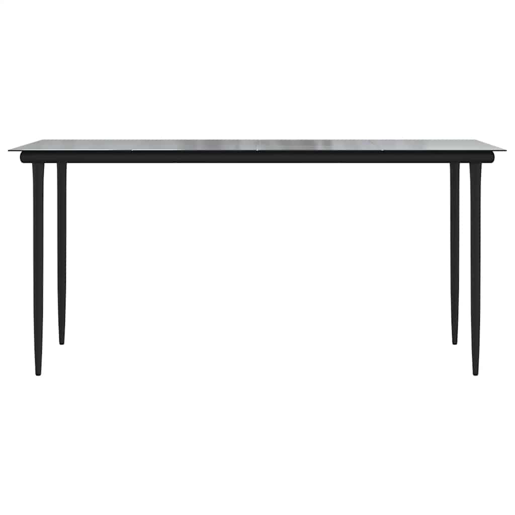 9 Dele Spisebordssæt Til Haven Med Hynder Polyrattan Glas