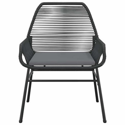 9 Dele Spisebordssæt Til Haven Med Hynder Polyrattan Glas