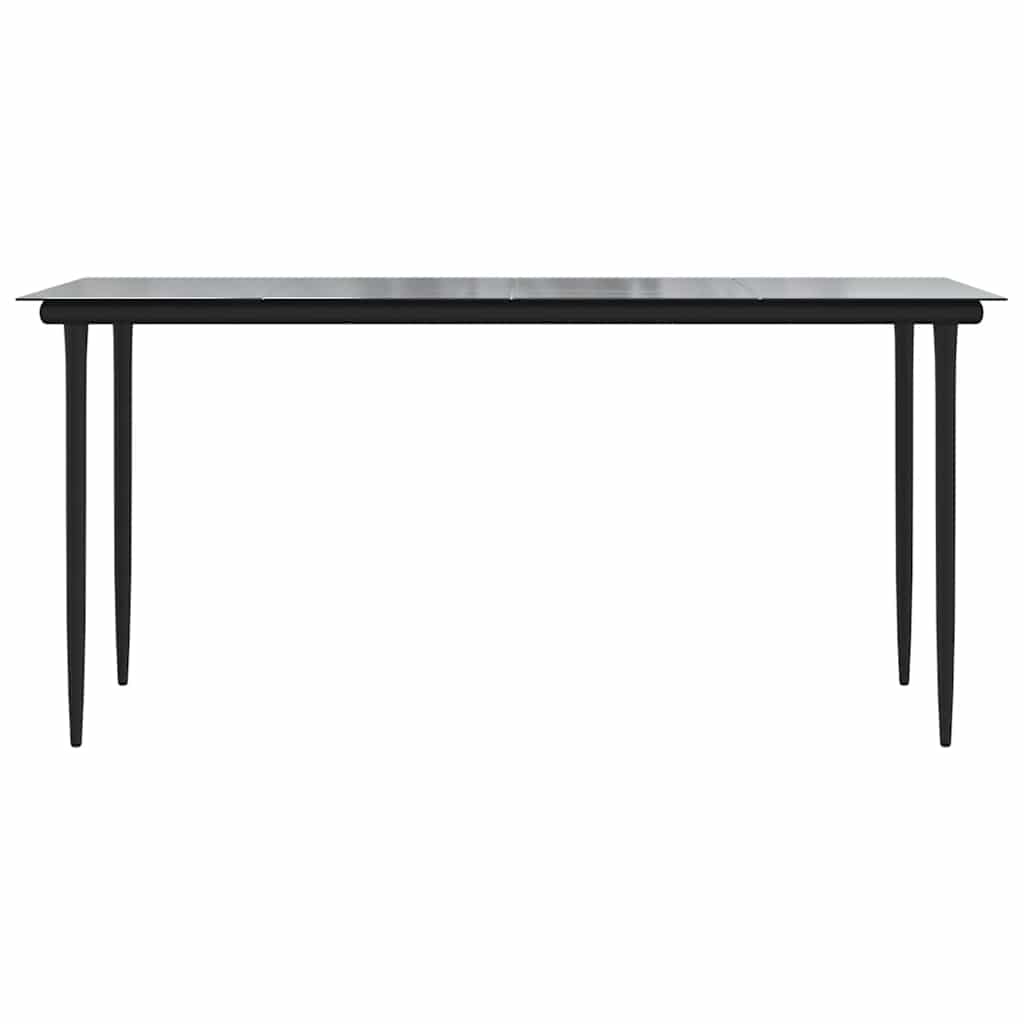 9 Dele Spisebordssæt Til Haven Med Hynder Polyrattan Glas