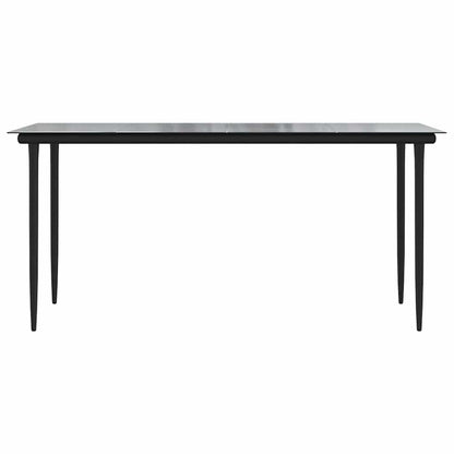 9 Dele Spisebordssæt Til Haven Med Hynder Polyrattan Glas