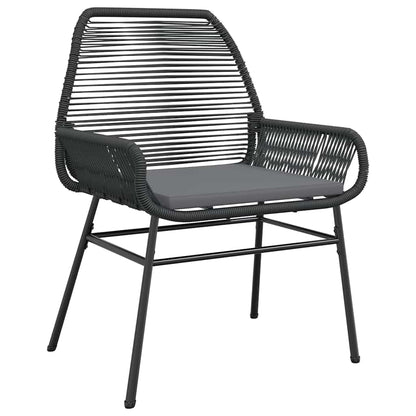 9 Dele Spisebordssæt Til Haven Med Hynder Polyrattan Glas
