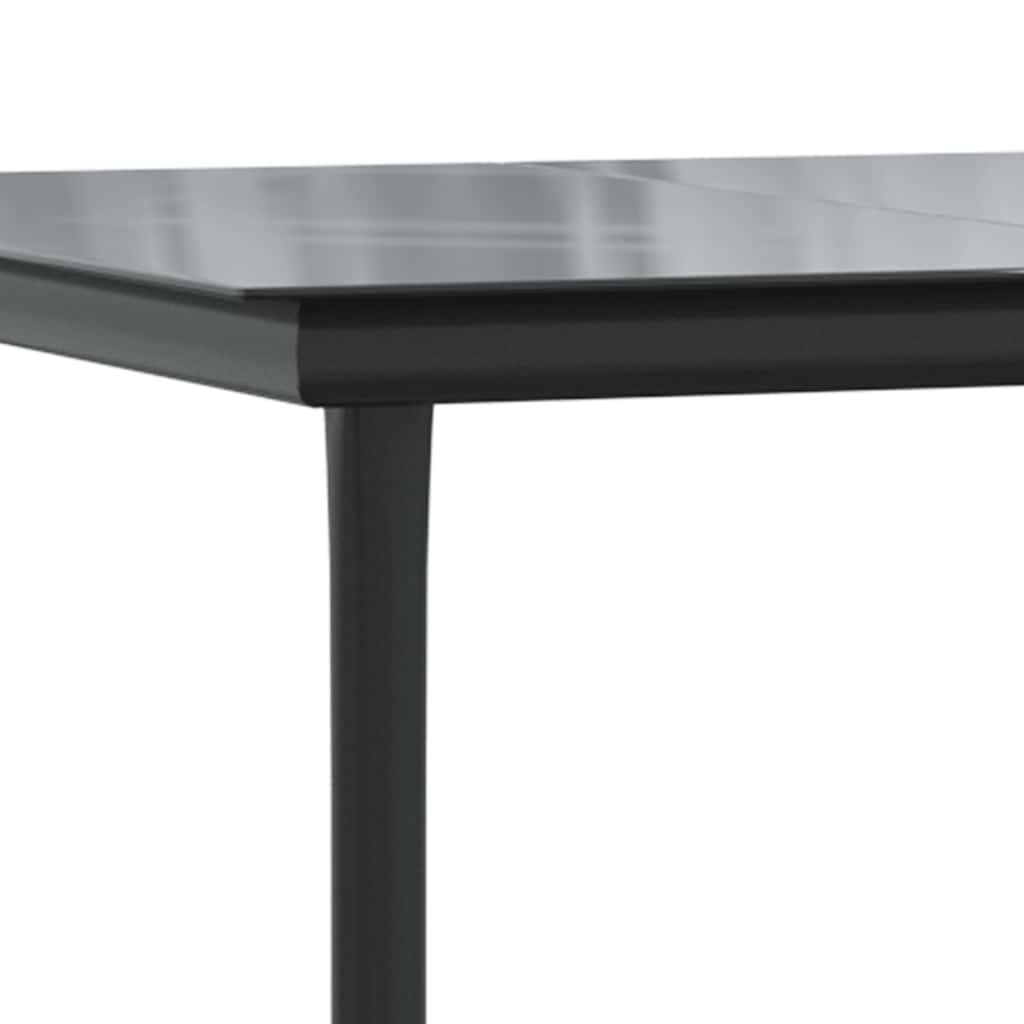 9 Dele Spisebordssæt Til Haven Med Hynder Polyrattan Glas