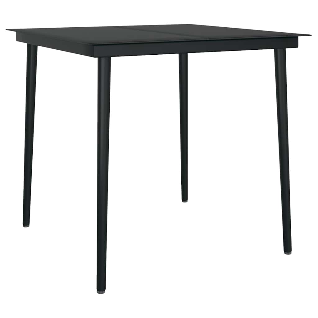 9 Dele Spisebordssæt Til Haven Med Hynder Polyrattan Glas