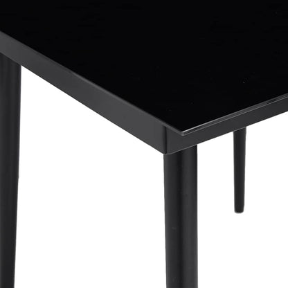 9 Dele Spisebordssæt Til Haven Med Hynder Polyrattan Glas