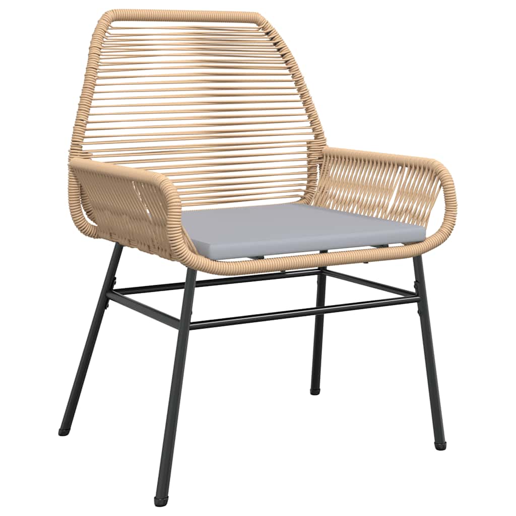 9 Dele Spisebordssæt Til Haven Med Hynder Polyrattan Glas