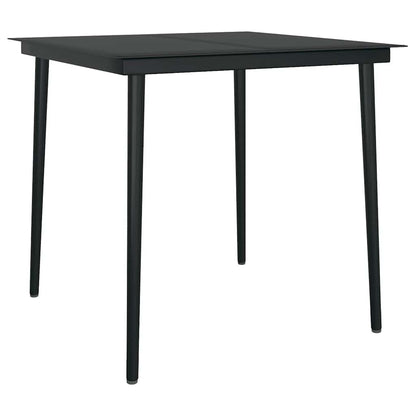 9 Dele Spisebordssæt Til Haven Med Hynder Polyrattan Glas