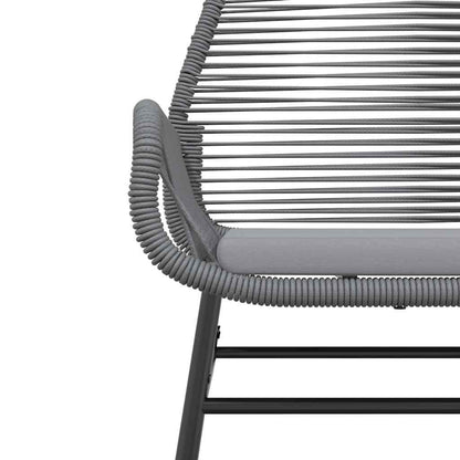 9 Dele Spisebordssæt Til Haven Med Hynder Polyrattan Glas