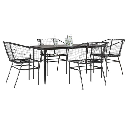 7 Dele Spisebordssæt Til Haven Polyrattan Glas - Variant 3334488