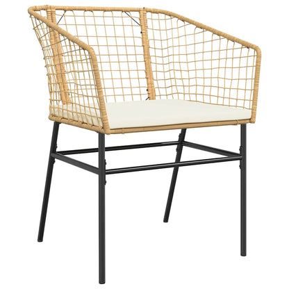 5 Dele Spisebordssæt Til Haven M. Hynder Polyrattan Glas - Billede 4