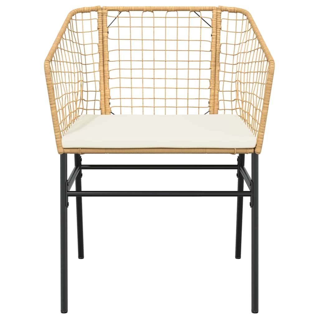 5 Dele Spisebordssæt Til Haven M. Hynder Polyrattan Glas - Billede 5