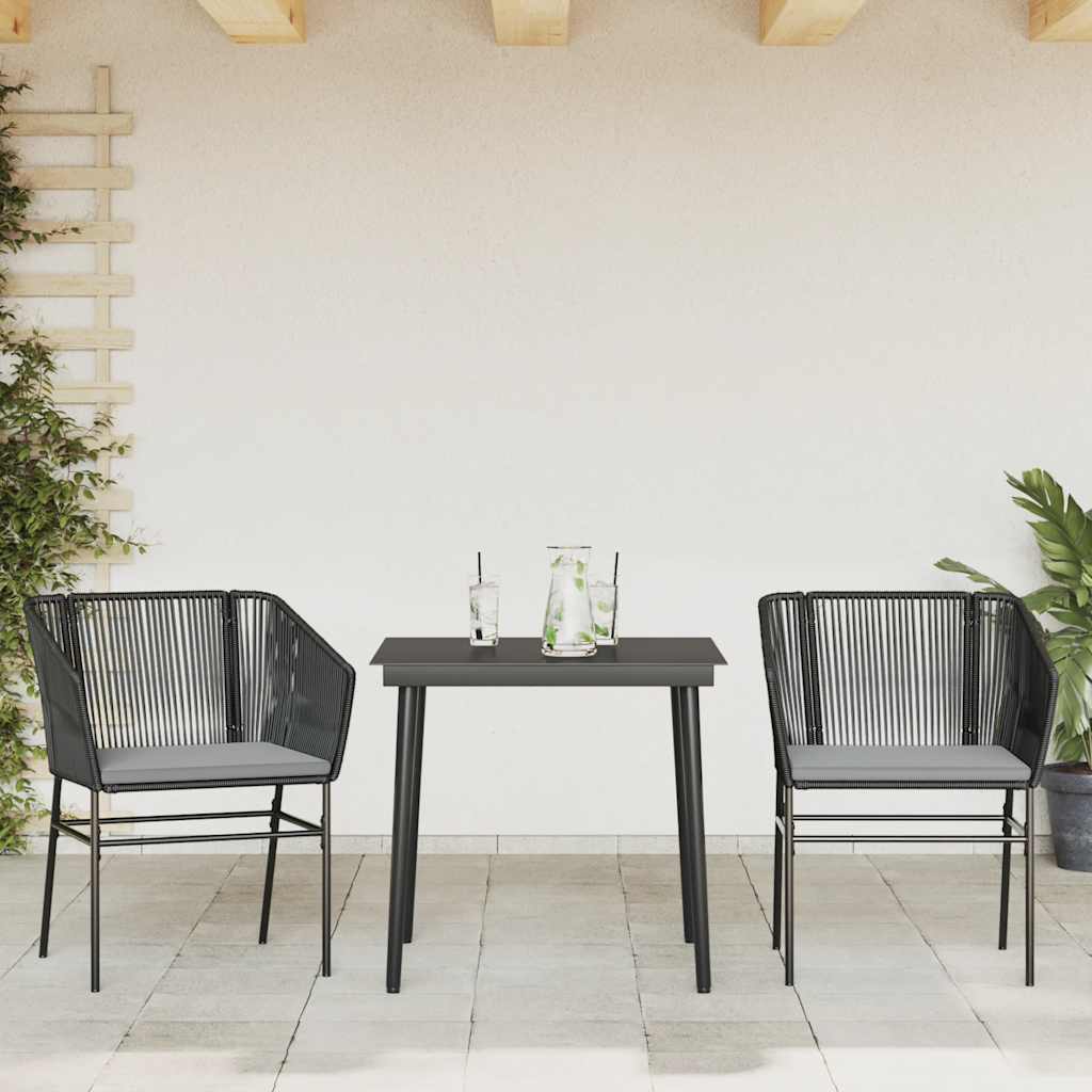 7 Dele Spisebordssæt Til Haven M. Hynder Polyrattan Glas