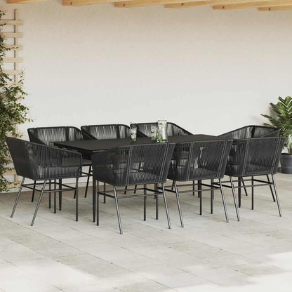 7 Dele Spisebordssæt Til Haven M. Hynder Polyrattan Glas