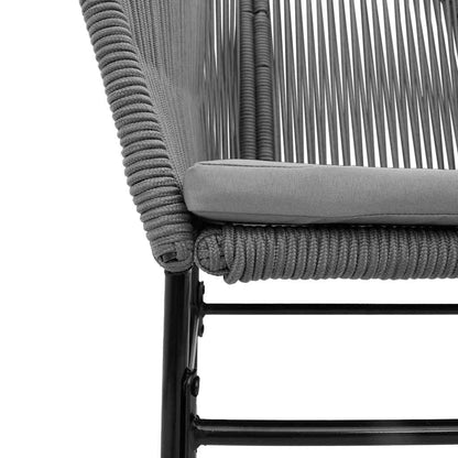 7 Dele Spisebordssæt Til Haven M. Hynder Polyrattan Glas