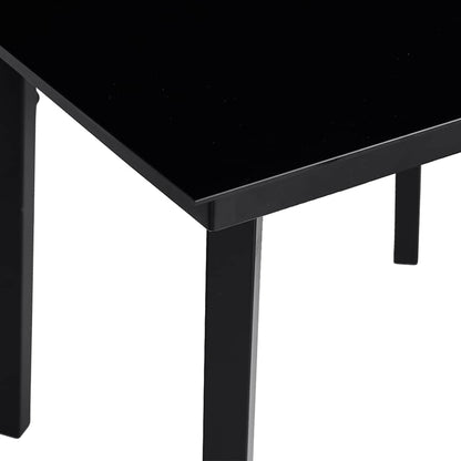 3 Dele Spisebordssæt til Haven M. Hynder Polyrattan Glas Sort - billede 9