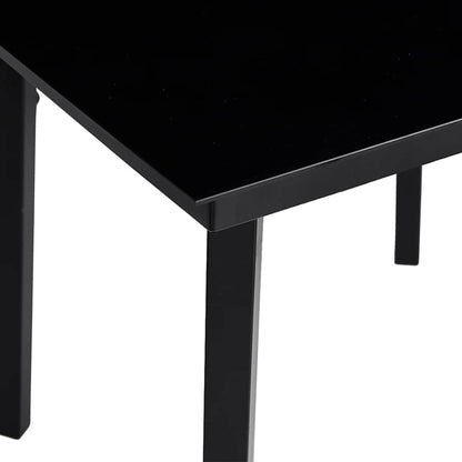 3 Dele Spisebordssæt til Haven Polyrattan Glas Sort - billede 9
