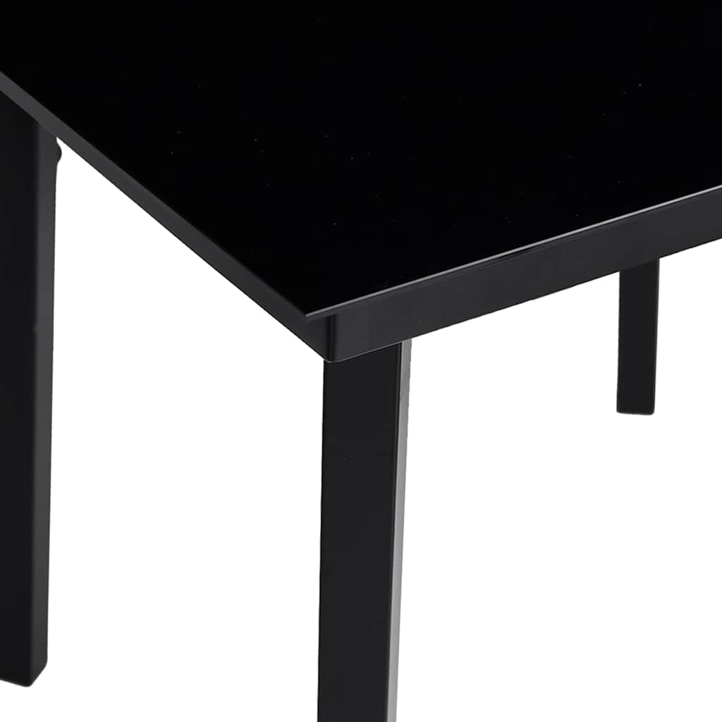 3 Dele Spisebordssæt til Haven M. Hynder Polyrattan Glas Sort - billede 9