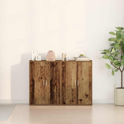 Sideboard 2 Dele 60 X 31 X 84 Cm Konstrueret Træ - Billede 4
