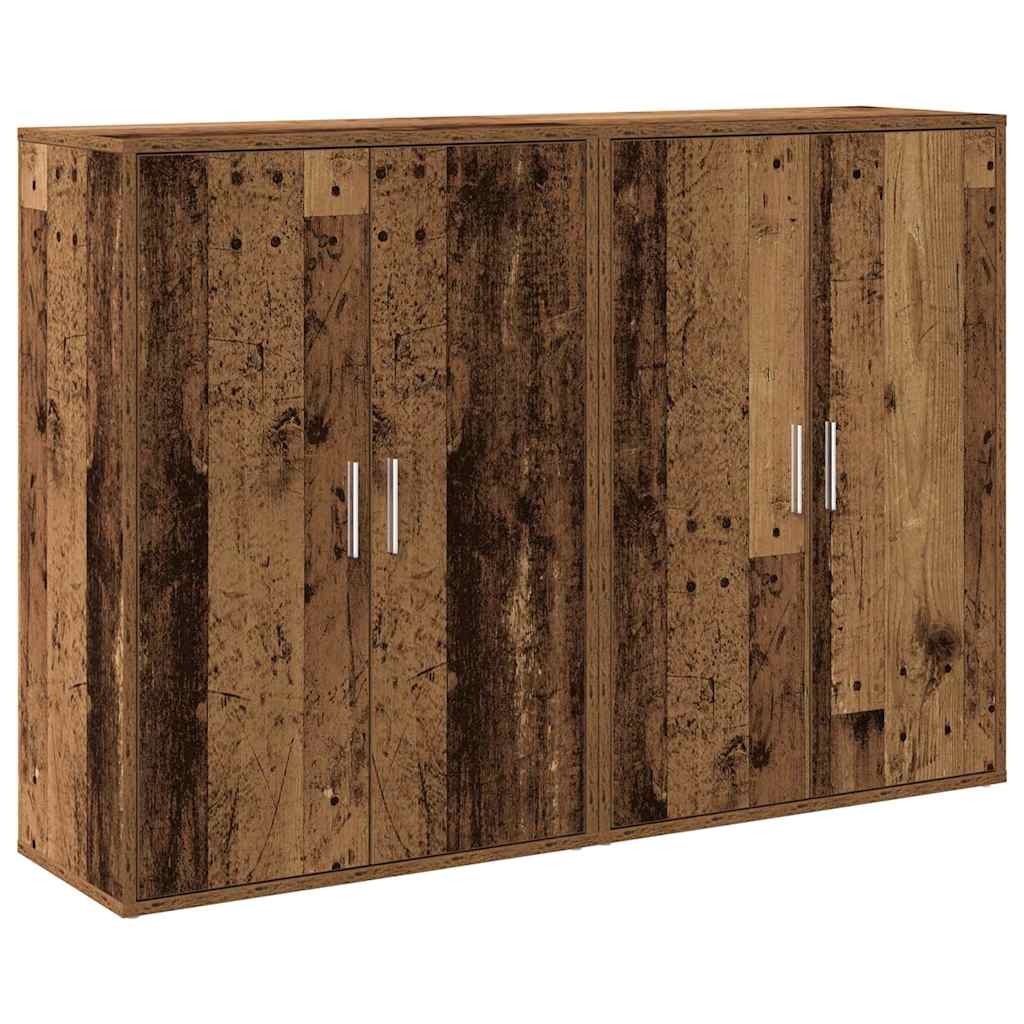 Sideboard 2 Dele 60 X 31 X 84 Cm Konstrueret Træ - Billede 2