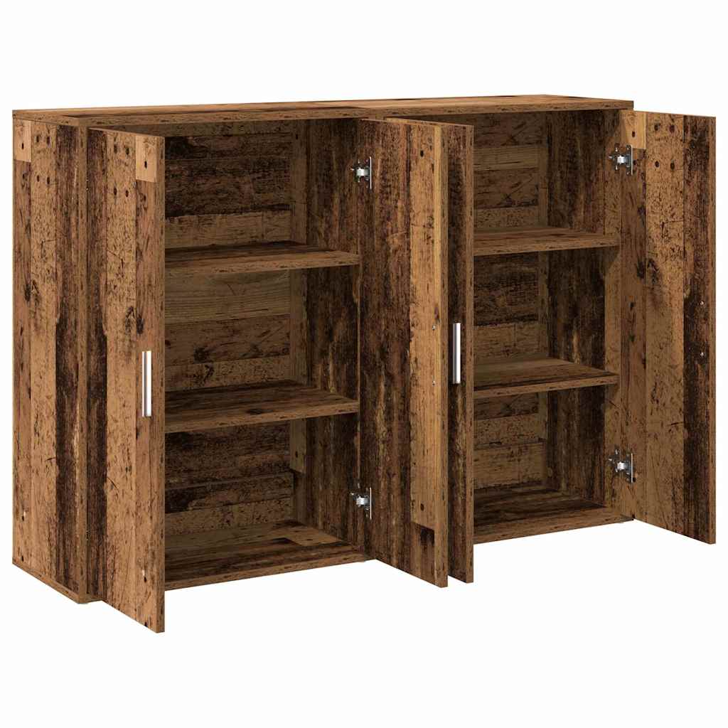 Sideboard 2 Dele 60 X 31 X 84 Cm Konstrueret Træ - Billede 5