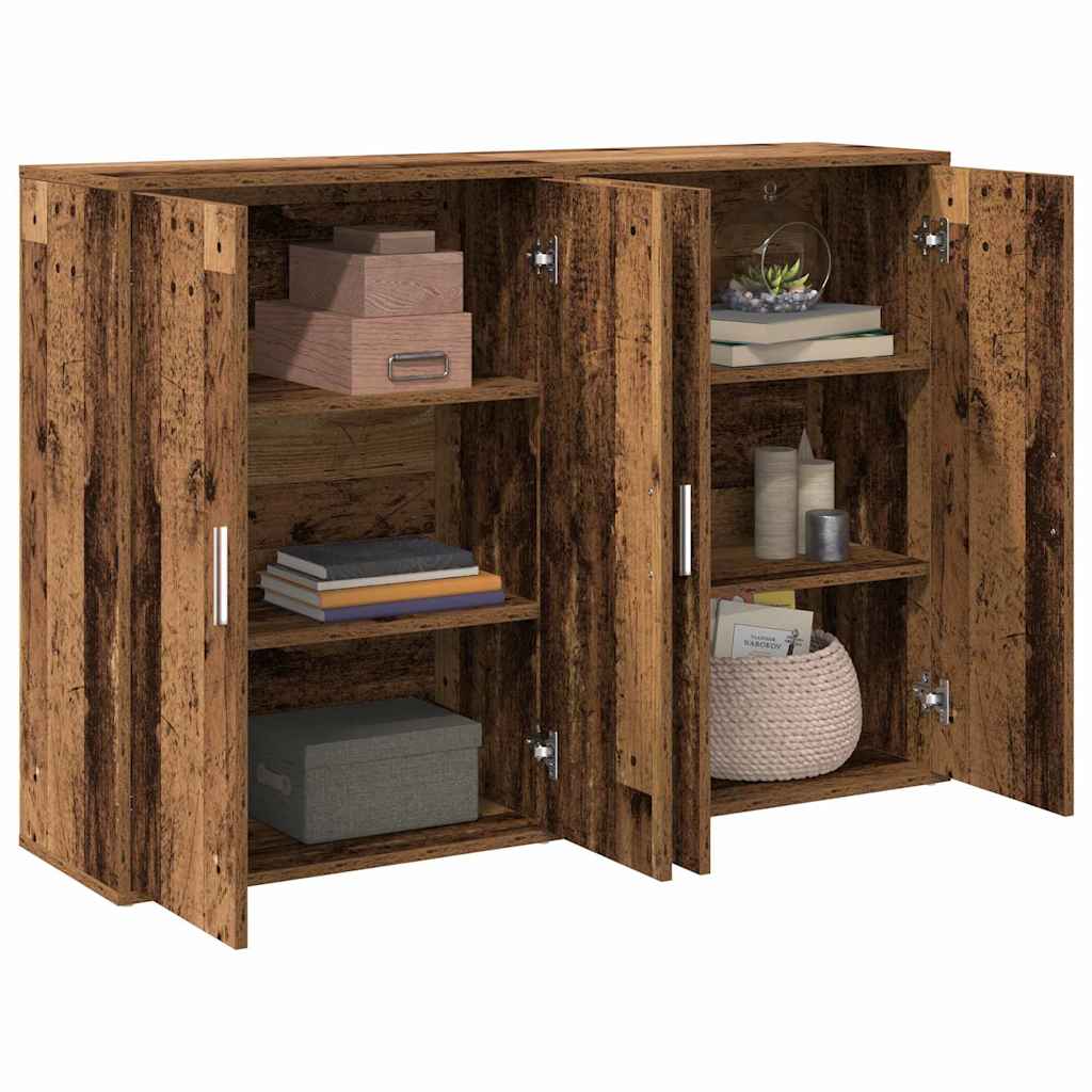 Sideboard 2 Dele 60 X 31 X 84 Cm Konstrueret Træ - Billede 3