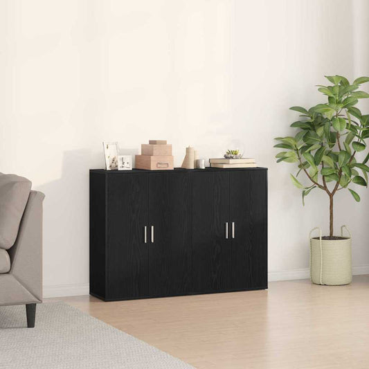 Sideboard Sort Eg 60 X 31 X 84 Cm Konstrueret Træ - Hovedbillede