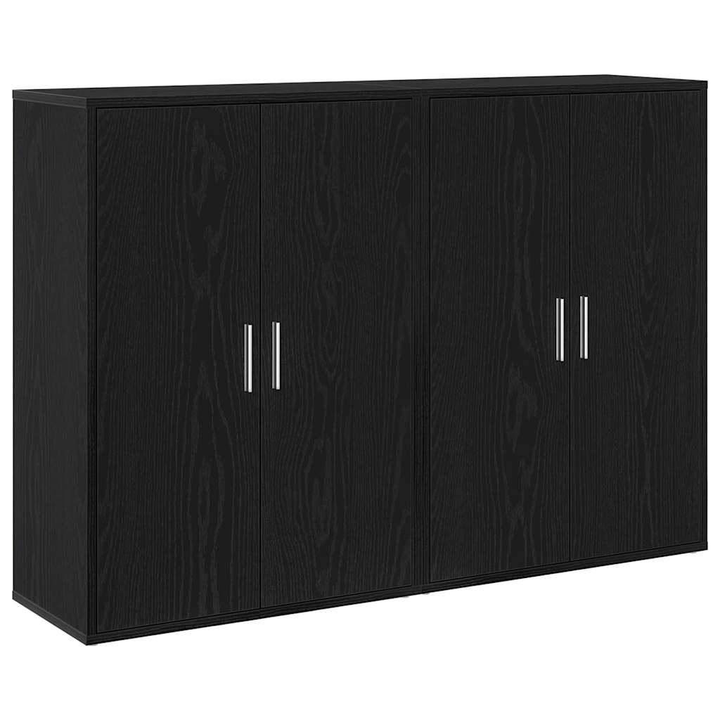Sideboard Sort Eg 60 X 31 X 84 Cm Konstrueret Træ - Billede 2