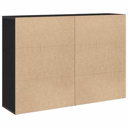 Sideboard Sort Eg 60 X 31 X 84 Cm Konstrueret Træ - Billede 8