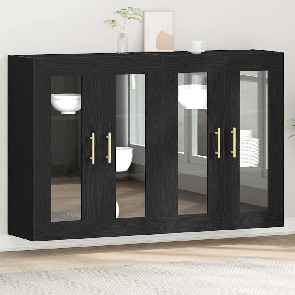 Væggeskabe 2 Dele 69,5 X 34 X 90 Cm Konstrueret Træ - Variant 3334307